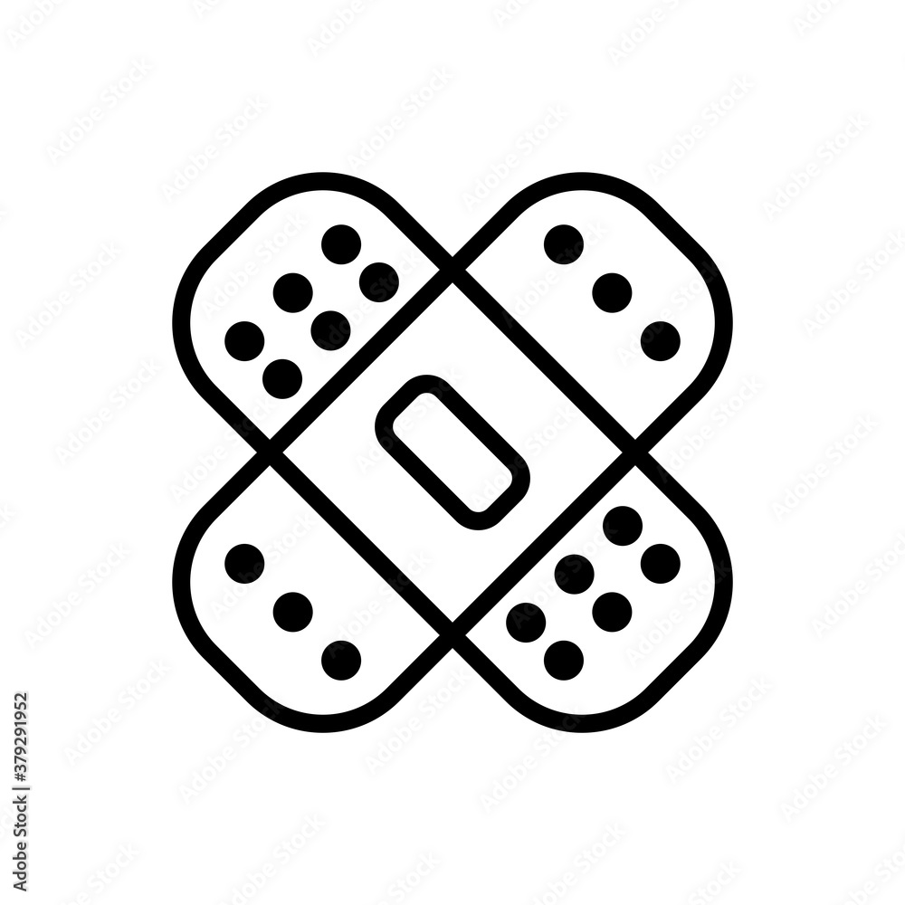 Plaster,Bandage Flat icon Design Vector Template Illustration Plaster,Bandage Flat icon Design Vector Template Illustration