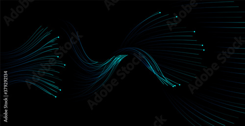 Abstract wave lines