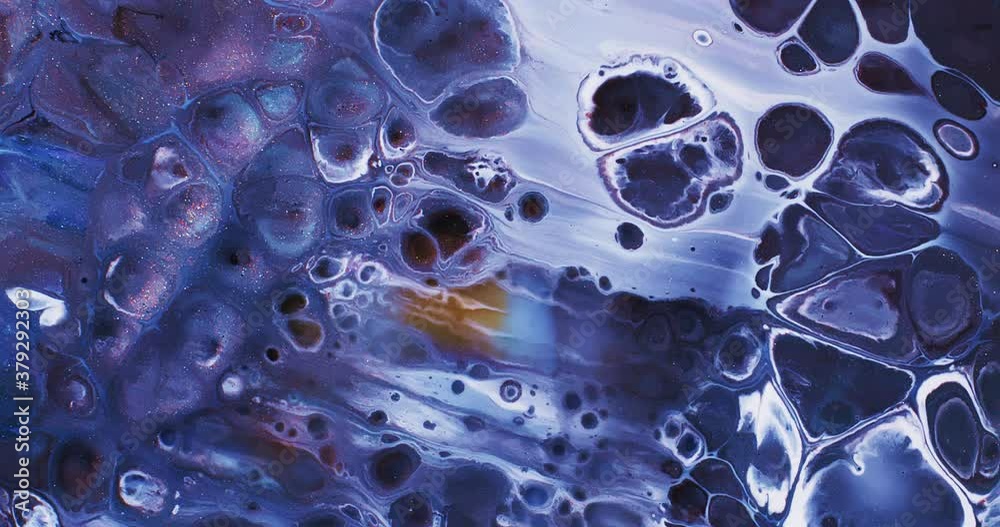 Abstract Macro Composition. Color Paint mixed in slow motion.
