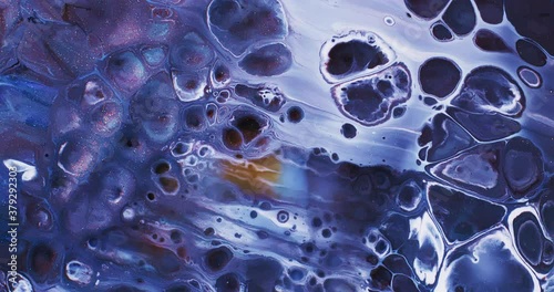 Abstract Macro Composition. Color Paint mixed in slow motion.
