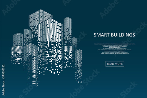 Carta da parati Smart building concept design
