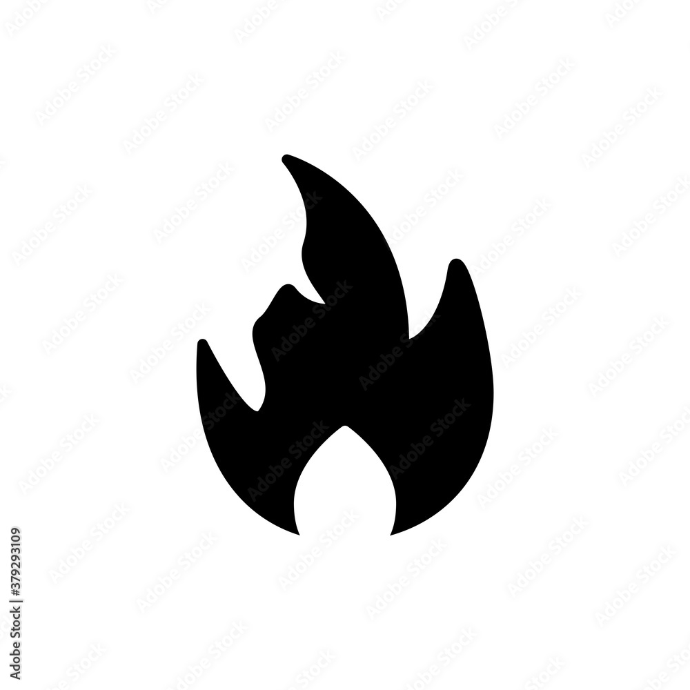 Fire Flat Icon Design Vector Template Illustration Fire Flat Icon Design Vector Template Illustration