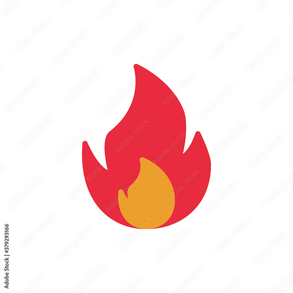 Fire Flat Icon Design Vector Template Illustration Fire Flat Icon Design Vector Template Illustration