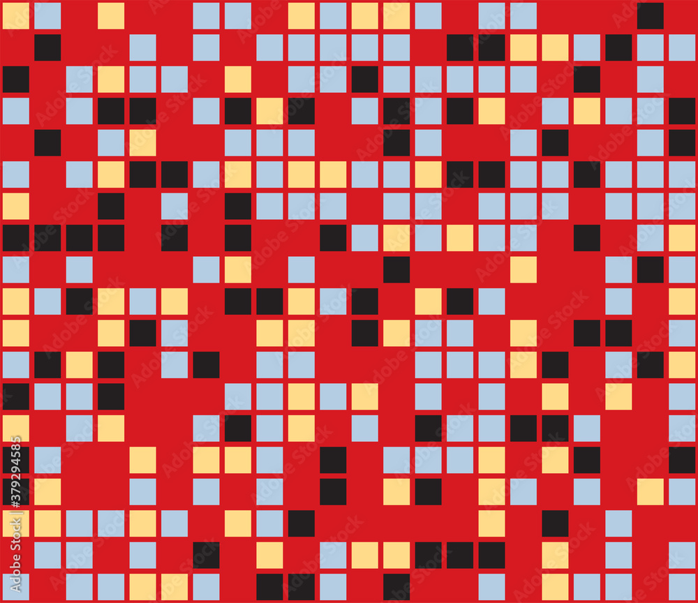 Fototapeta premium Color mosaic. Colorful background. Abstract seamless pattern. Vector illustration.