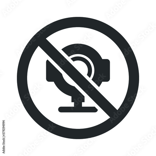 Web camera restriction icon