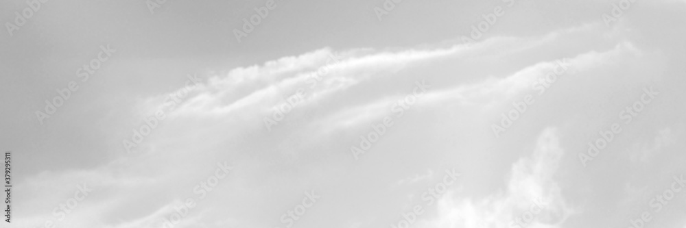 Black sky with white cloud. Dark background before Rainstorm.