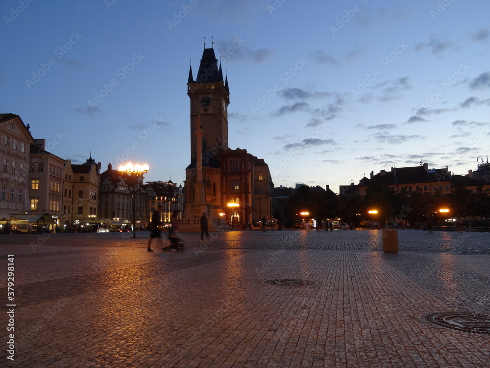 Altstädter Rathaus Prag bei Nacht