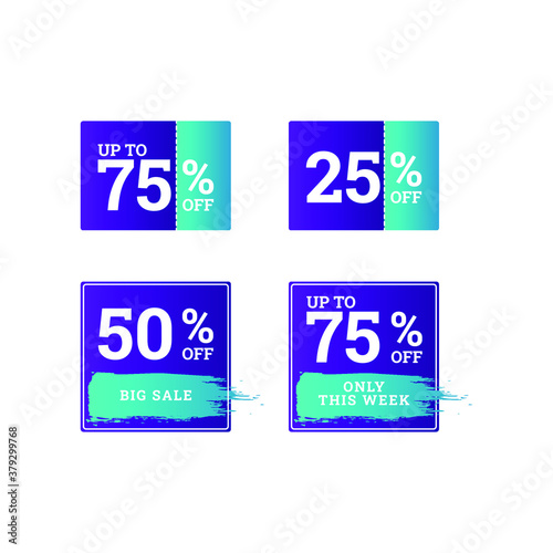 creative collection of sales label