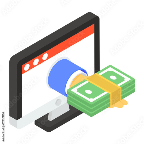 
Payment gateway icon design, vector of internet payment 
