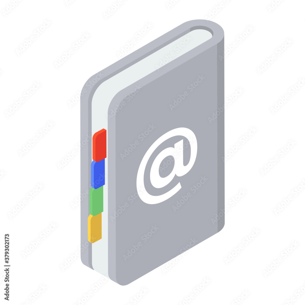 Trendy vector style of contact book, address book concept
Trendy vector style of contact book, address book concept