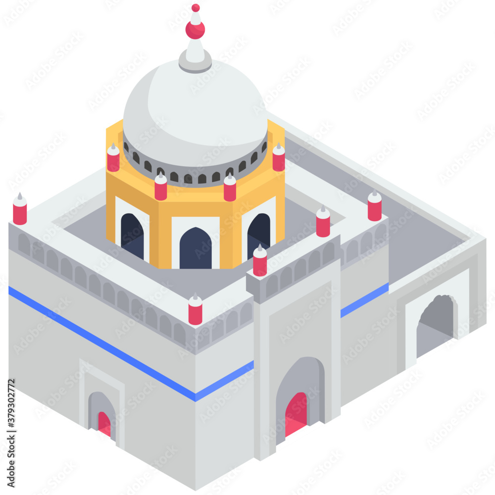 Darbar bahauddin zakariya icon, vector style of sufi saint tomb
Darbar bahauddin zakariya icon, vector style of sufi saint tomb