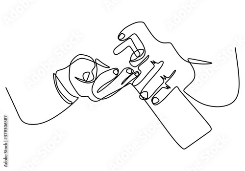 Continuous one line drawing...