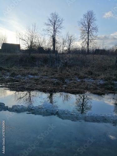 river in winter