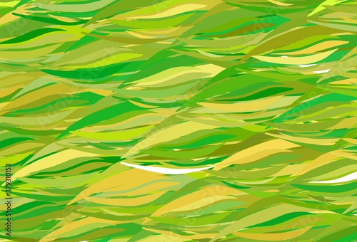 Light colorful vector template with bent lines.