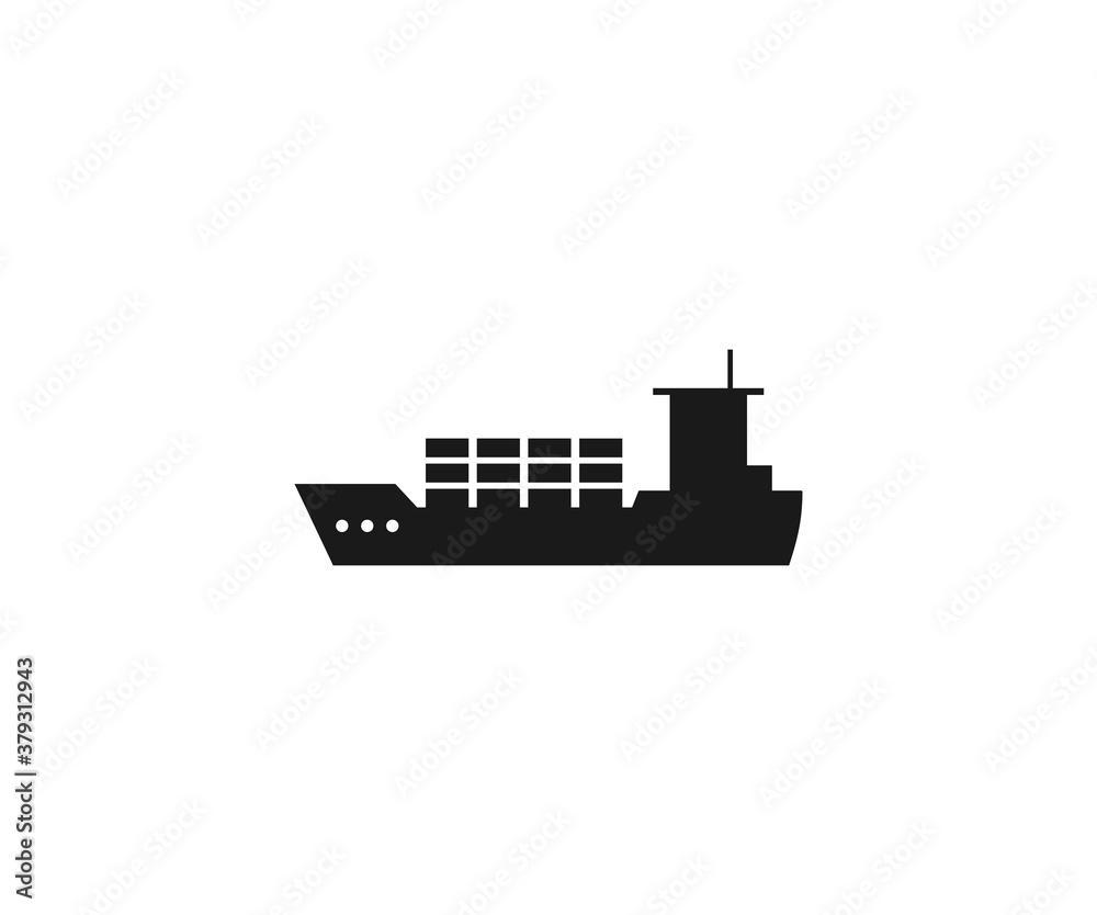 Sea, ship, shipping icon. Vector illustration, flat design. Sea, ship, shipping icon. Vector illustration, flat design.