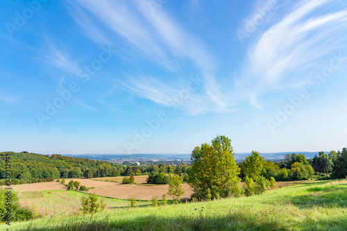 .View of the Harleshausen district on a sunny summer day, Kassel, Germany