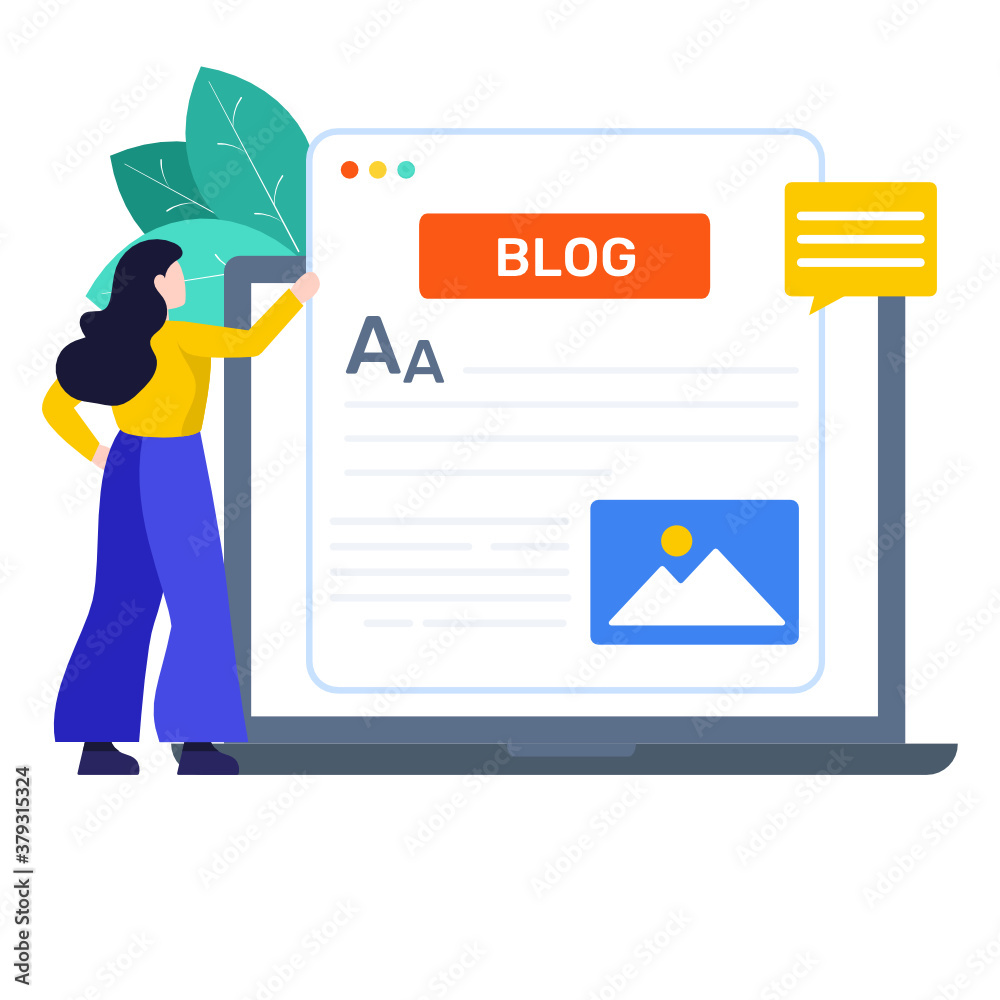 An illustration design of blog management
An illustration design of blog management
