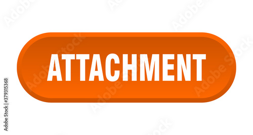 attachment button. rounded sign on white background
