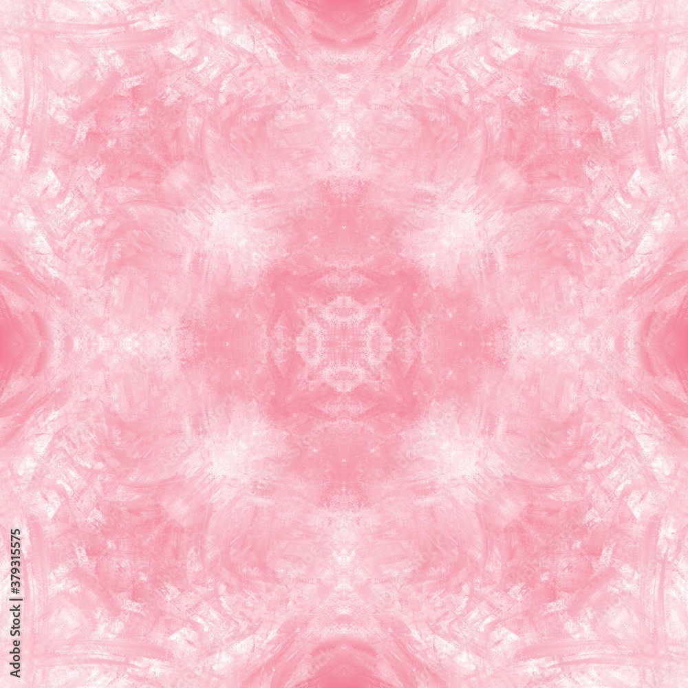 Symmetrical pink watercolor background with texture