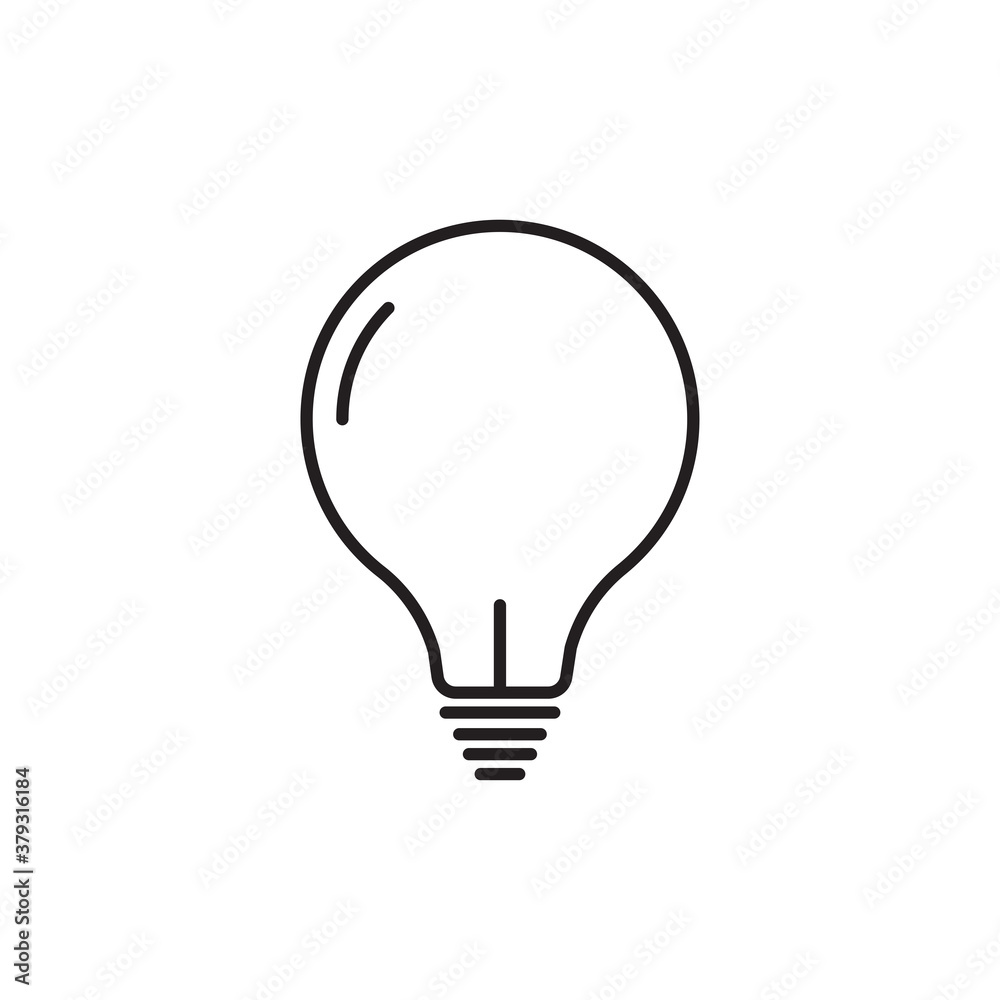 lamp line icon, icons to build ideas. Design template vector lamp line icon, icons to build ideas. Design template vector