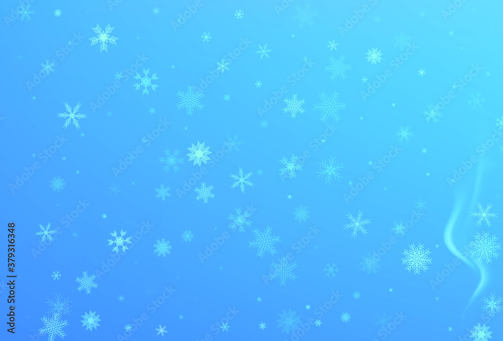 Falling silver snow flake vector Falling silver snow flake vector