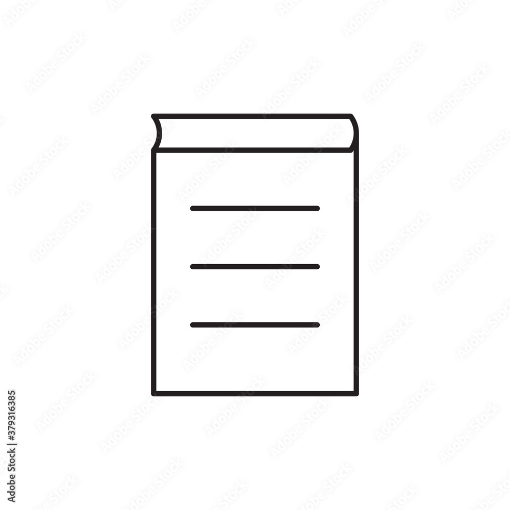 Book line icon, icon for education. Design template vector Book line icon, icon for education. Design template vector