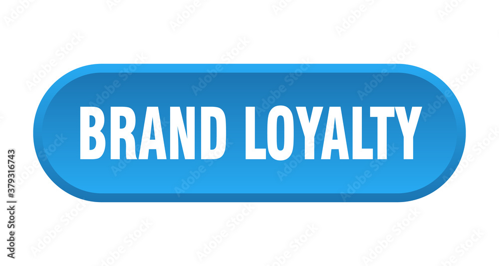 brand loyalty button. rounded sign on white background brand loyalty button. rounded sign on white background