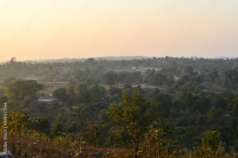 Dusk and Sunset Time at the Ayodhya Hills, West Bengal