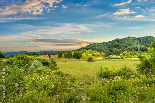 Wallpaper Mural Evening sky in village Torontodigital.ca