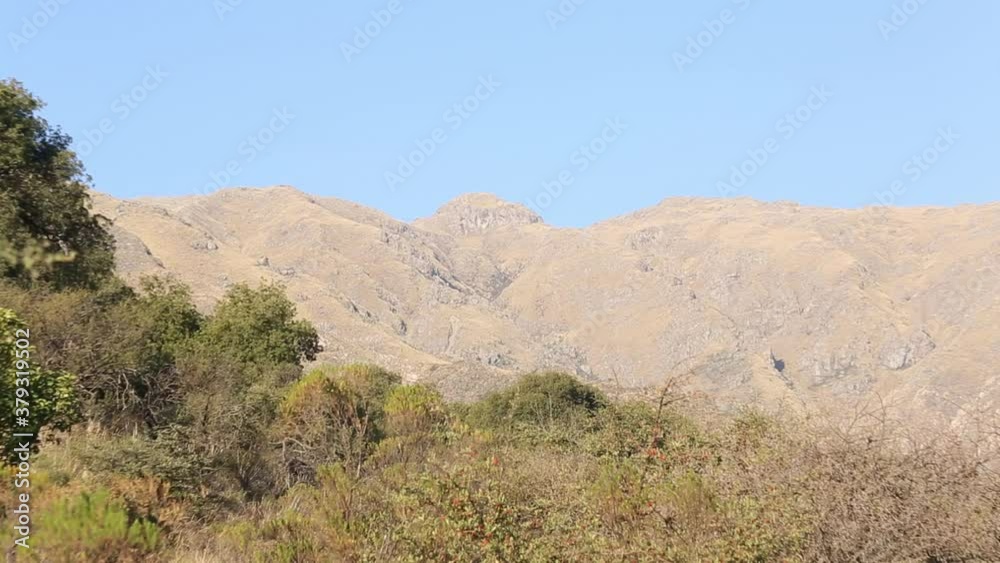 landscape with mountains and a blue sky in Merlo, San Luis, Argentina landscape with mountains and a blue sky in Merlo, San Luis, Argentina