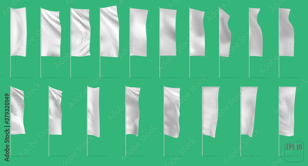 Advertisement blank flags and banners. Advertisement blank flags and banners.