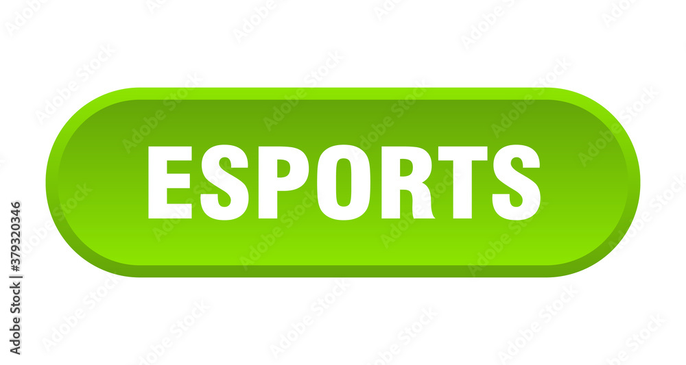 esports button. rounded sign on white background esports button. rounded sign on white background