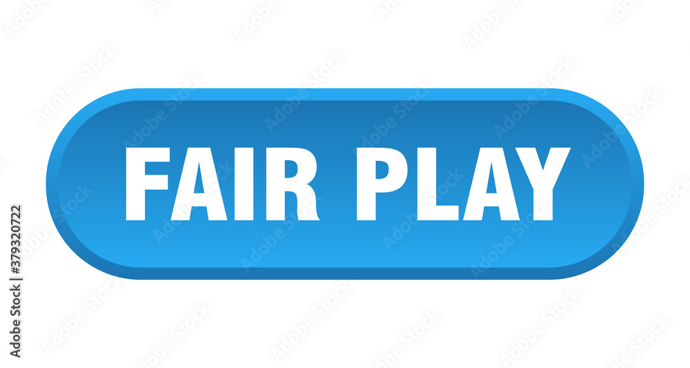 fair play button. rounded sign on white background fair play button. rounded sign on white background