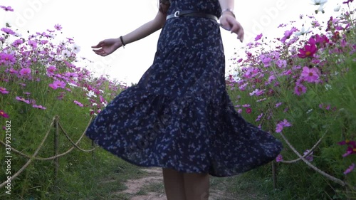 woman in a field