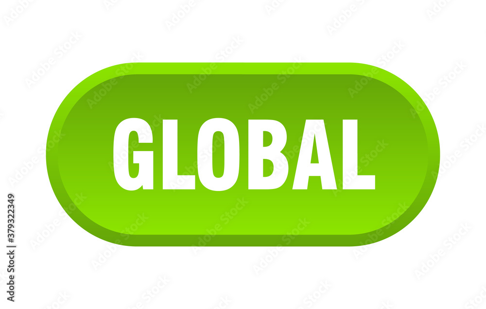 global button. rounded sign on white background global button. rounded sign on white background