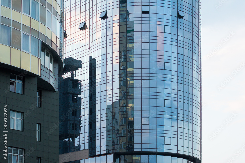Obraz premium Modern architecture office tower building concept elements
