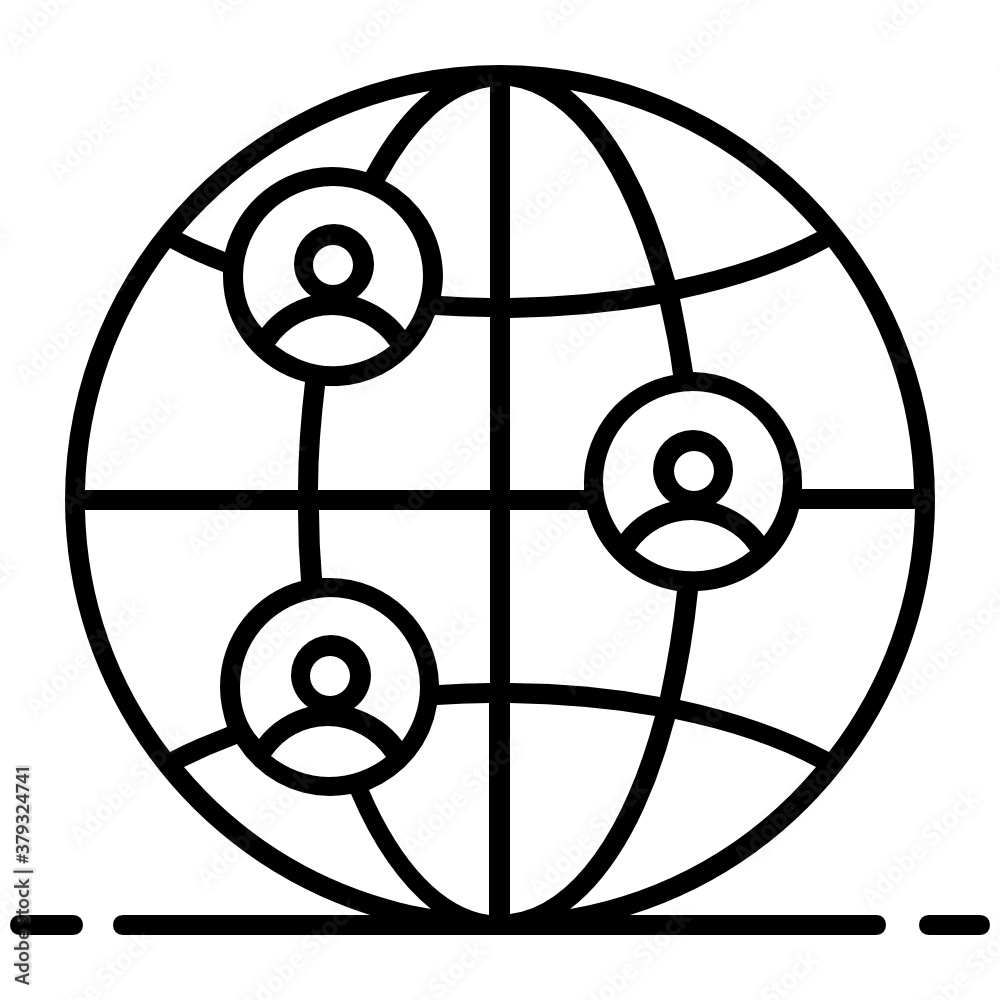 Trendy vector design of global communication icon
Trendy vector design of global communication icon