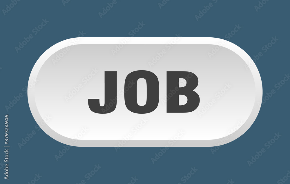 job button. rounded sign on white background job button. rounded sign on white background