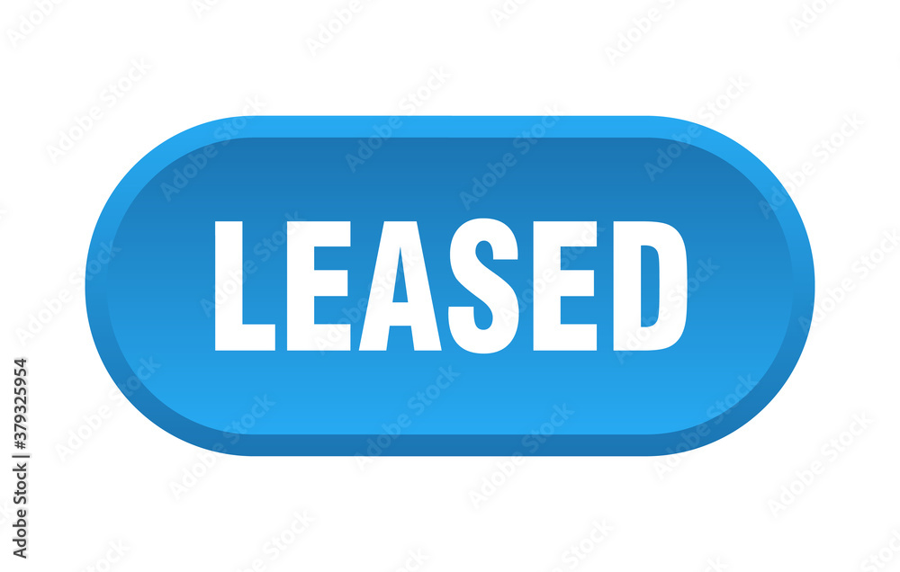 leased button. rounded sign on white background leased button. rounded sign on white background