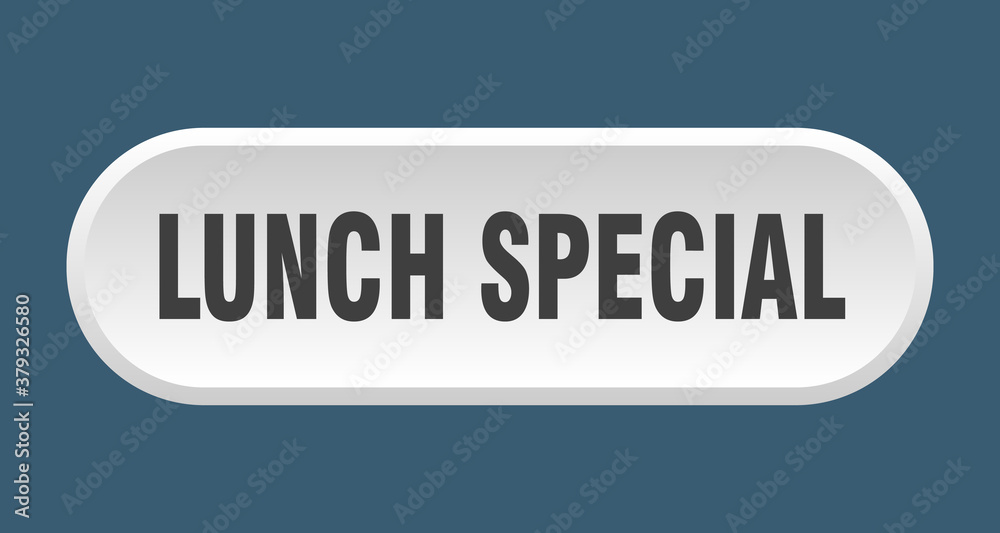 lunch special button. rounded sign on white background lunch special button. rounded sign on white background