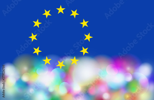 europa bunt vielfalt abstrakt lichter
