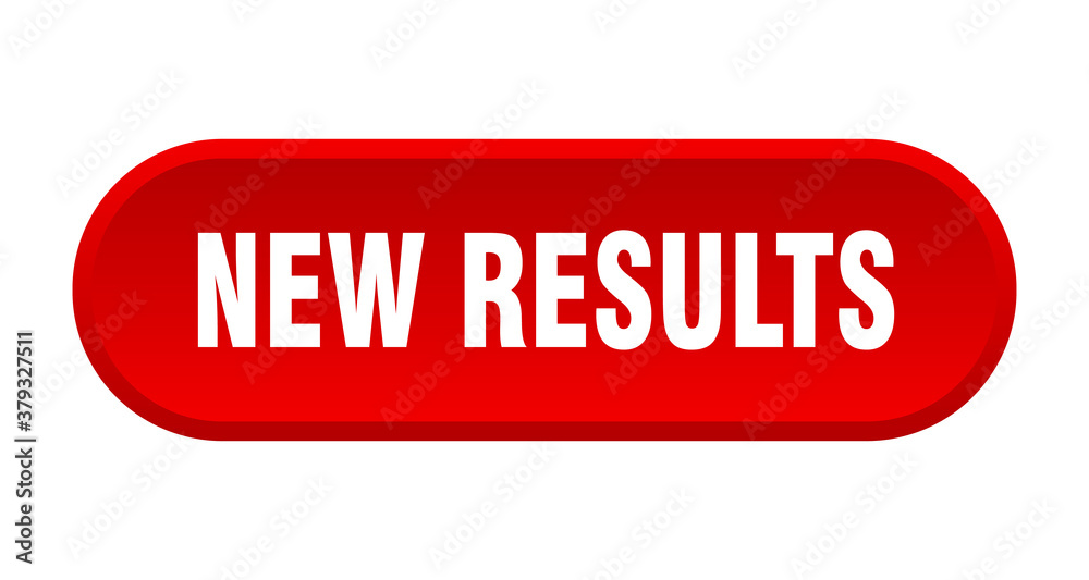 new results button. rounded sign on white background new results button. rounded sign on white background