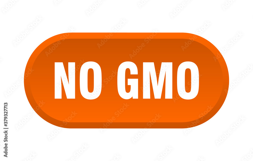 no gmo button. rounded sign on white background no gmo button. rounded sign on white background