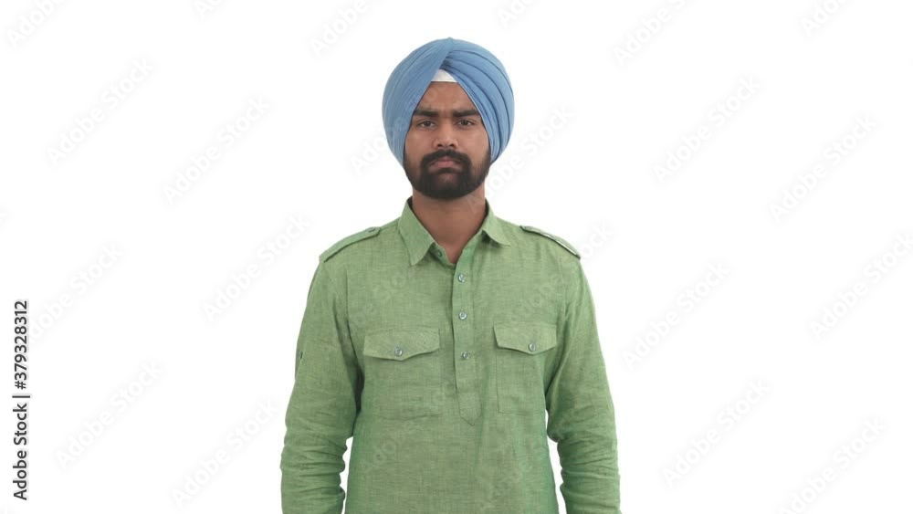 Portrait of young beard Indian man clapping hands and nodding head approvingly. Isolated on white background. Portrait of young beard Indian man clapping hands and nodding head approvingly. Isolated on white background.