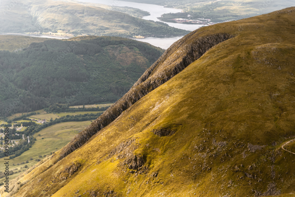 Scotland Highlands Mountains Ben Nevis Hike View