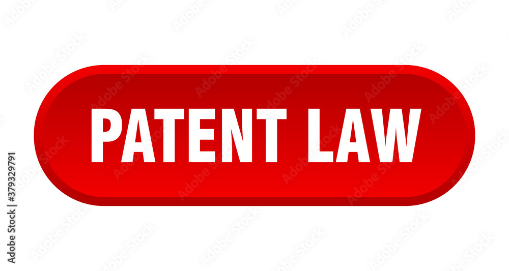 patent law button. rounded sign on white background patent law button. rounded sign on white background