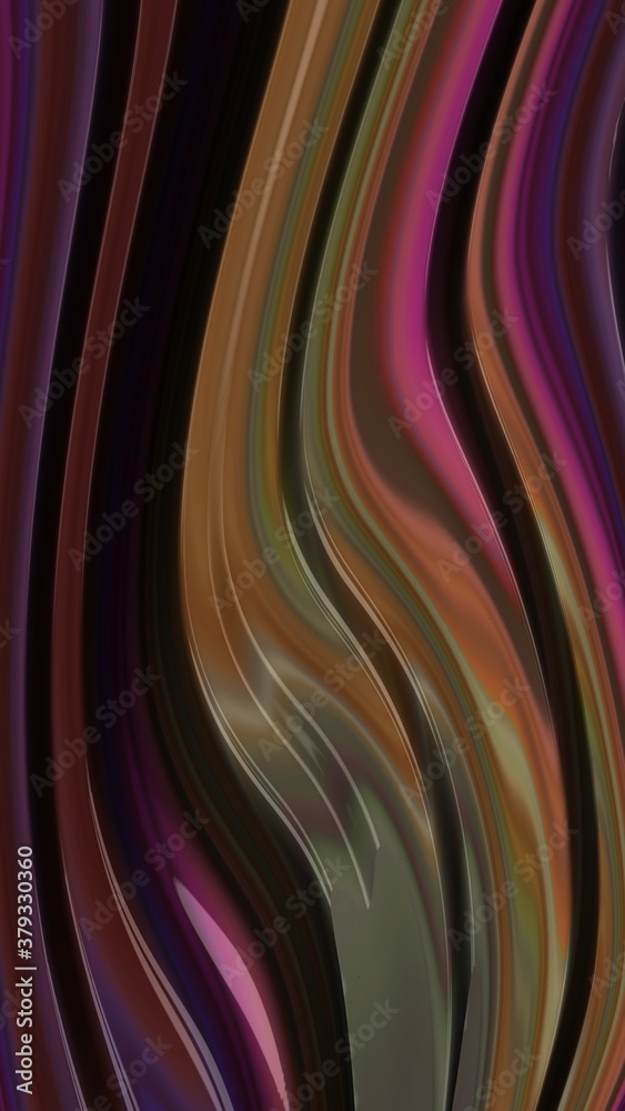 Fototapeta premium Artistic and imaginative digitally designed abstract 3D fractal background