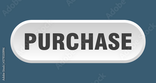 purchase button. rounded sign on white background