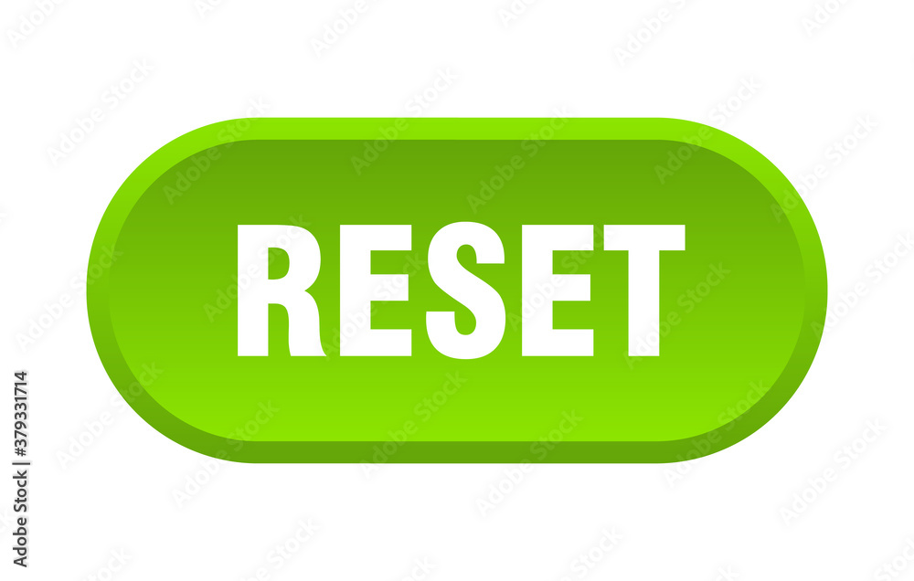 reset button. rounded sign on white background reset button. rounded sign on white background