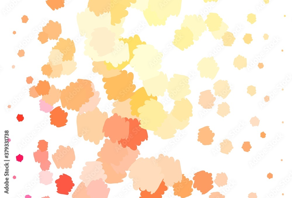 Light Orange vector texture with abstract forms. Light Orange vector texture with abstract forms.